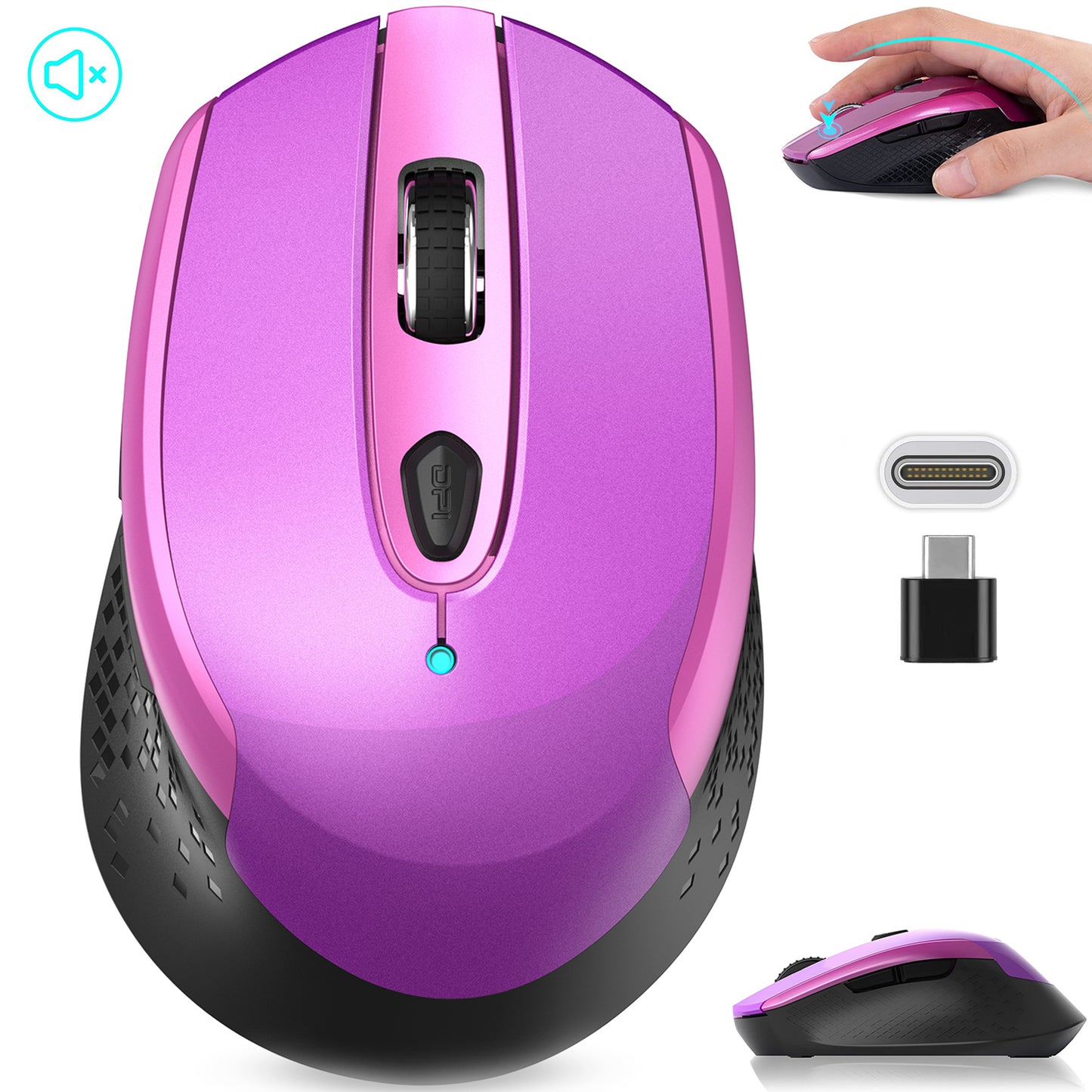 RaceGT USB C Wireless Computer Mouse