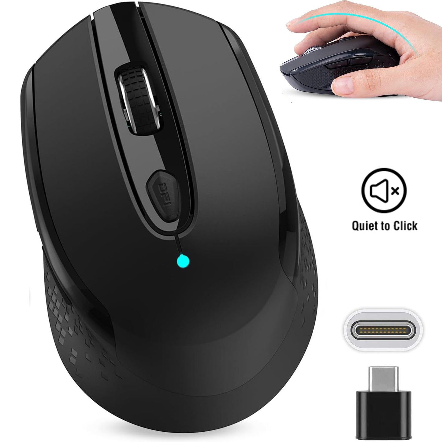 RaceGT USB C Wireless Computer Mouse