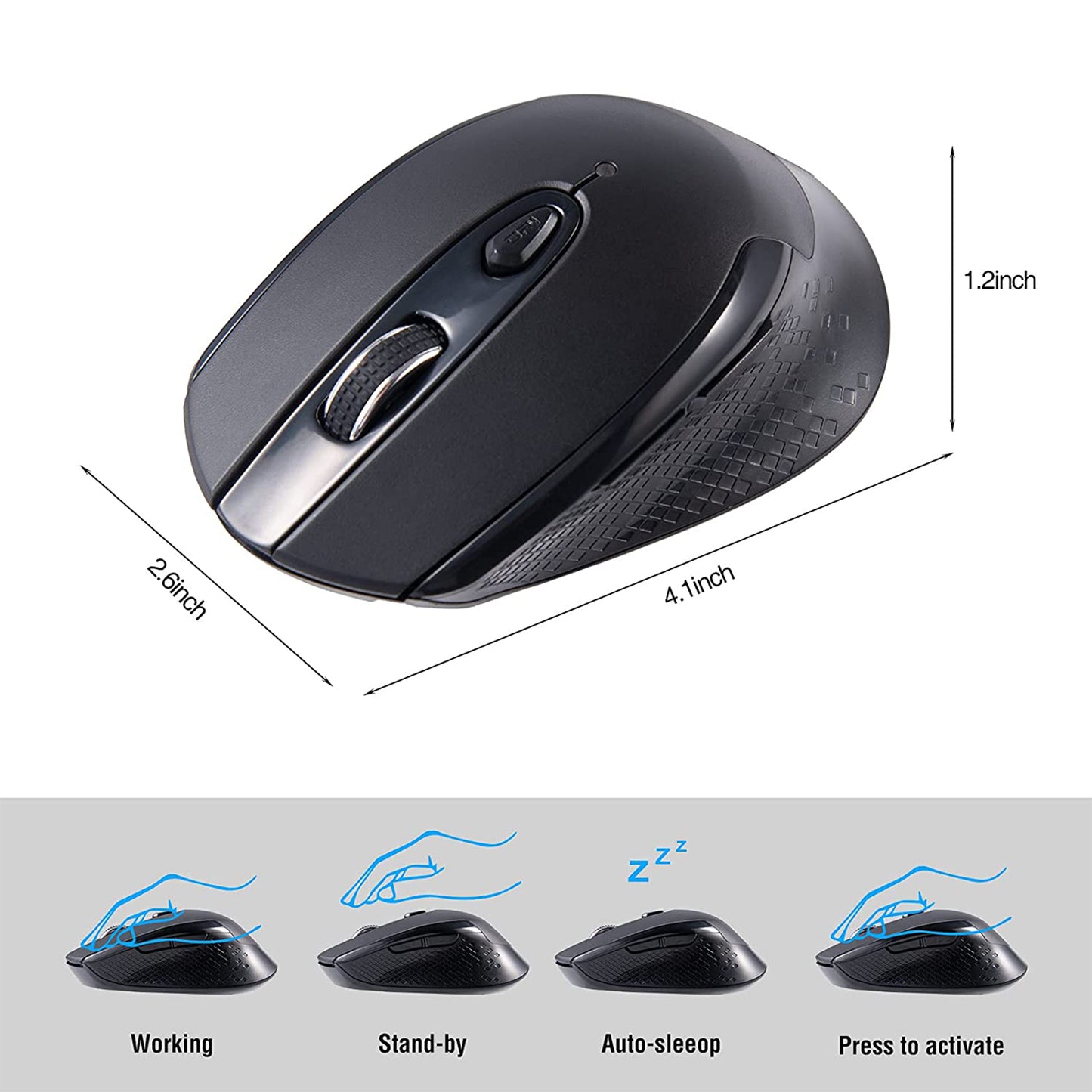 RaceGT USB C Wireless Computer Mouse