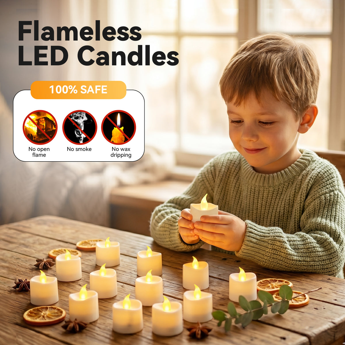 12PCS LED Rechargeable Tealight Candles with Remote Timer, Battery Operated Flameless Tea Light Candle, Fake Flickering Votive Candles for Home Centerpiece Table,Anniversary, Halloween, Ramadan Decor