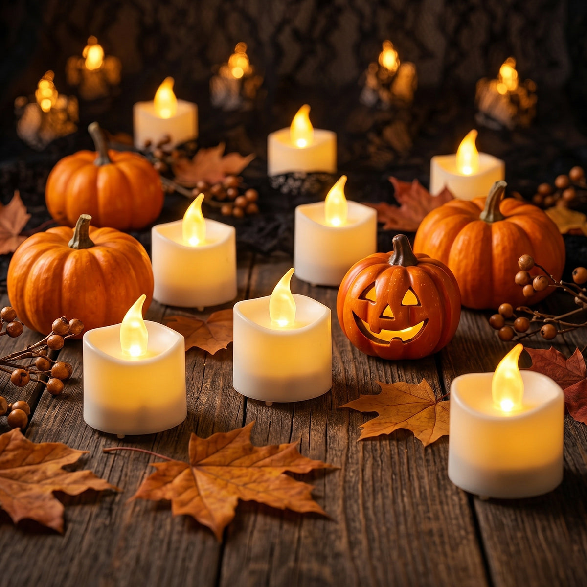 12PCS LED Rechargeable Tealight Candles with Remote Timer, Battery Operated Flameless Tea Light Candle, Fake Flickering Votive Candles for Home Centerpiece Table,Anniversary, Halloween, Ramadan Decor