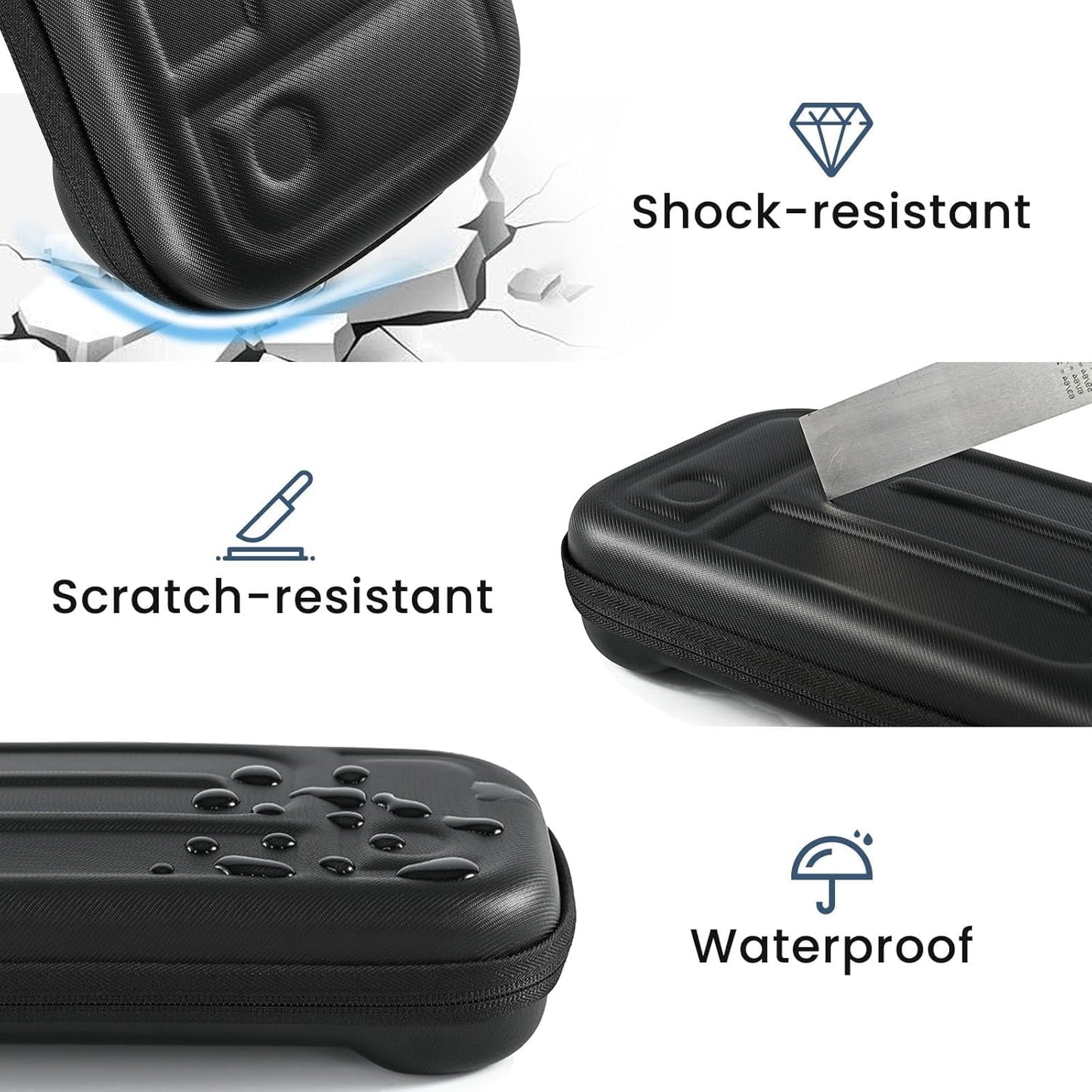 Nintendo Switch Case & Accessories, Including Screen Protector & 2 Thumb Grip Caps, Carrying Bag for Storage Travel, Compatible with NSW2 (2025)